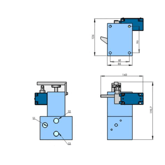 Dimensions Hydraulic Type Device